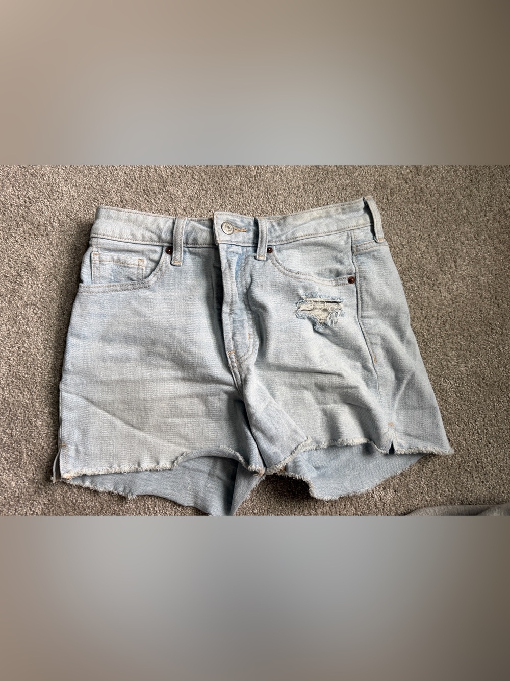 Old Navy Light Blue Men's Relaxed Denim Shorts